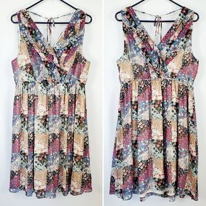 Jessica Simpson Floral Dress Maternity Large